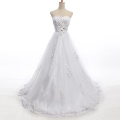 Elegant Sweetheart Ball Gown Wedding Wedding Dress..