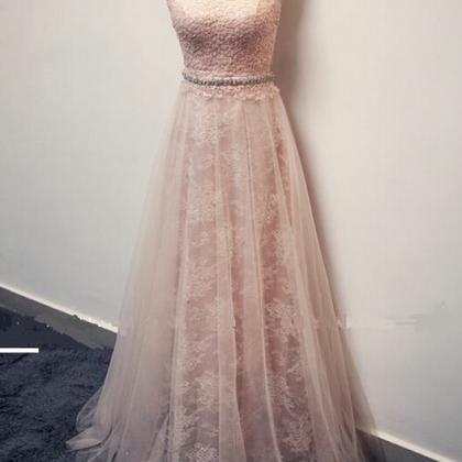 Charming Appliques And Lace Prom Dresses,..